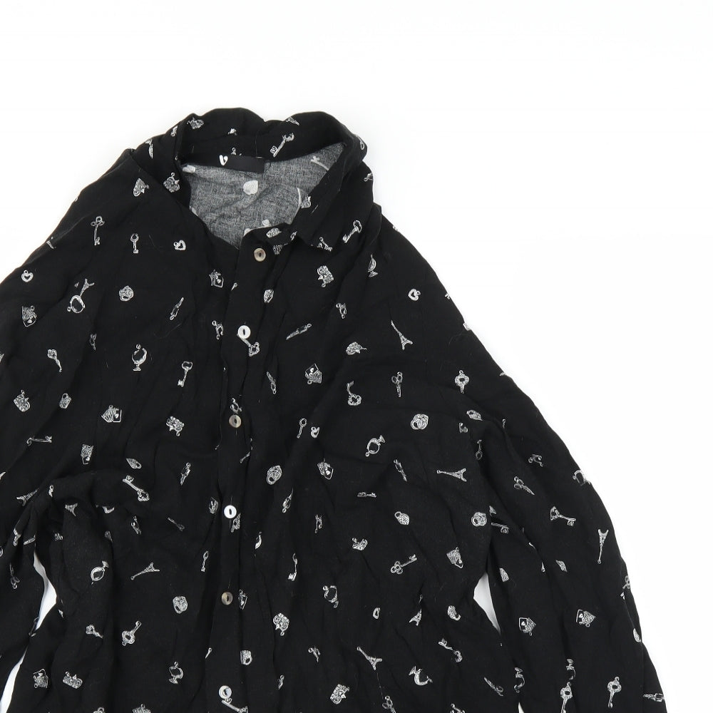 Very Womens Black   Basic Button-Up Size 22