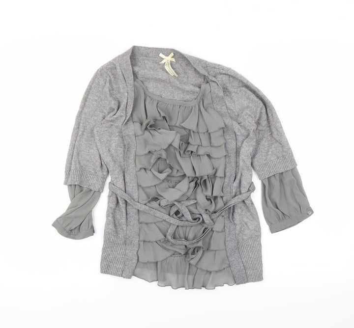 NEXT Womens Grey Basic T-Shirt Size 8