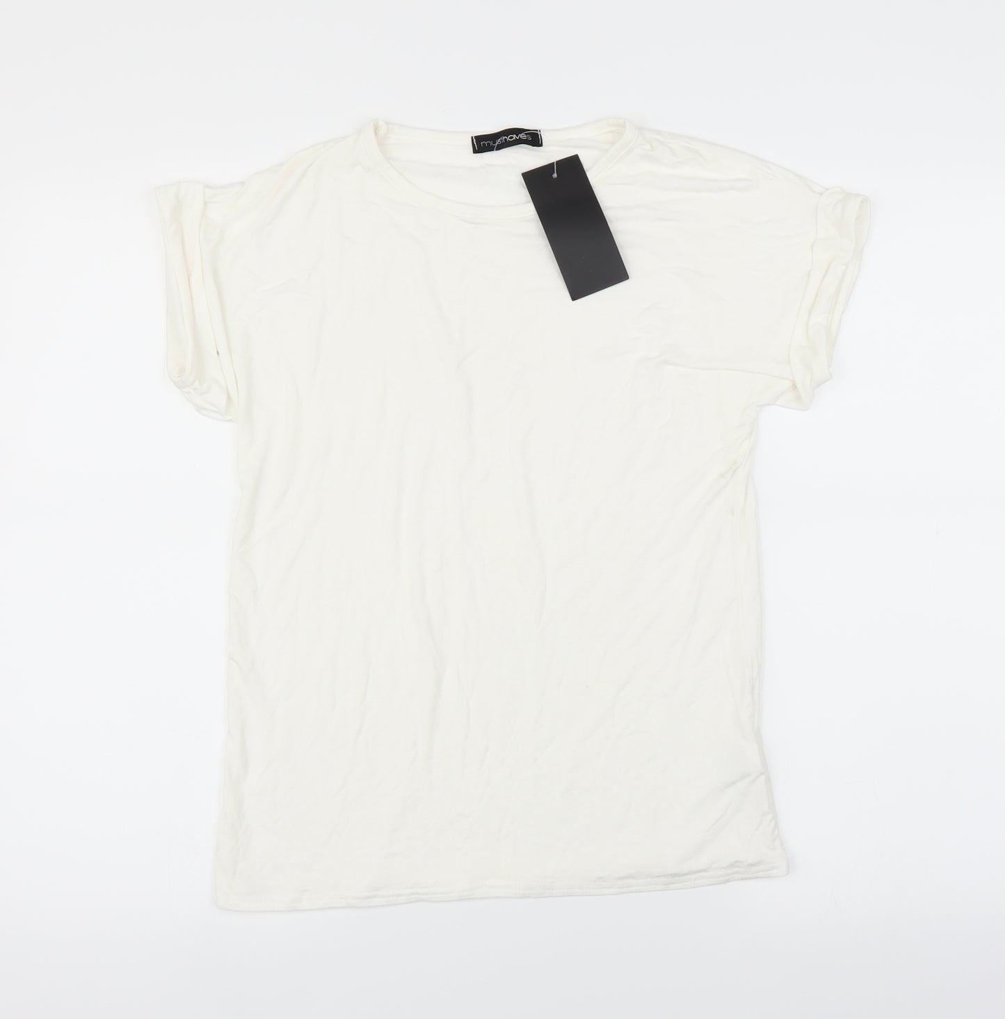 musthave Womens White   Basic T-Shirt Size M