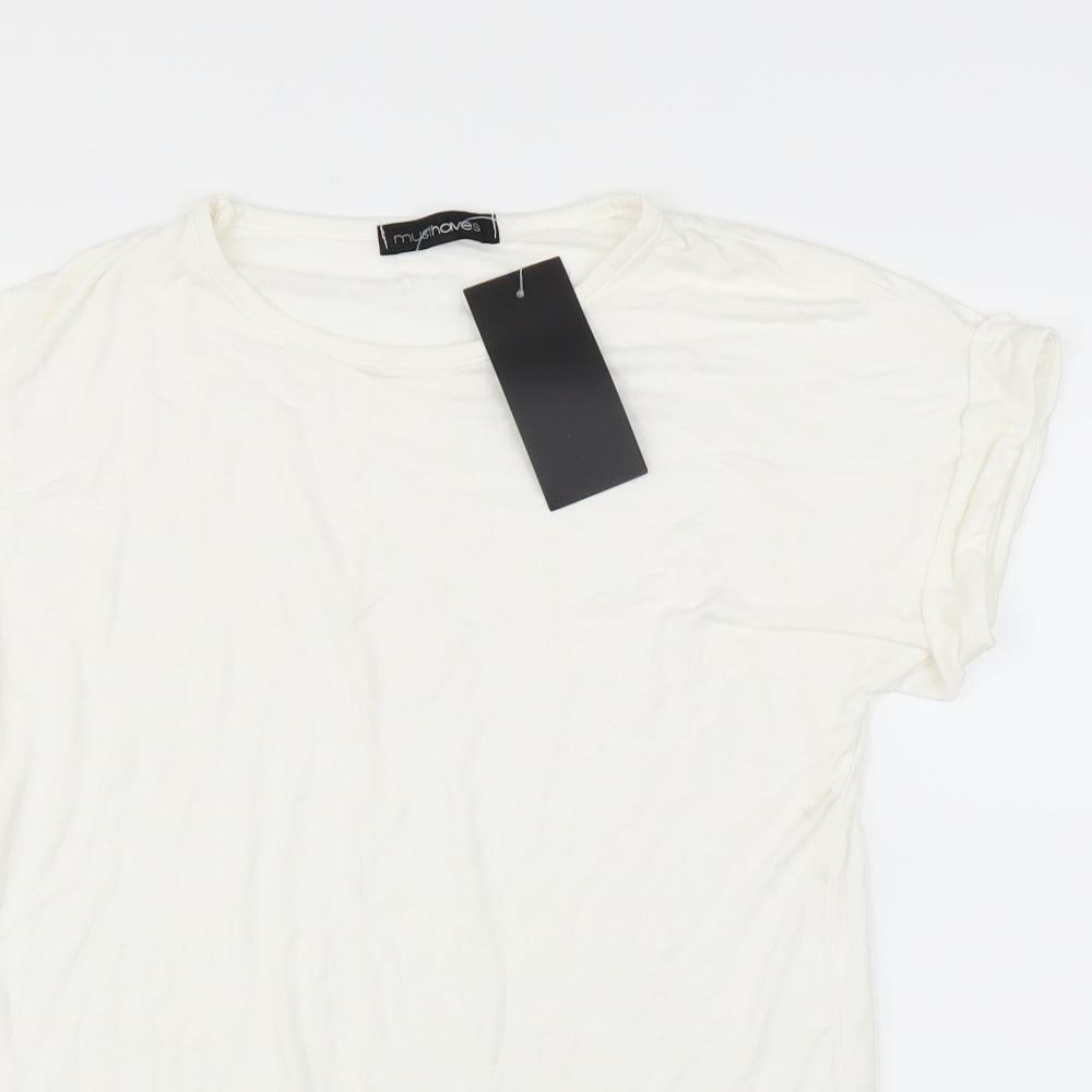 musthave Womens White   Basic T-Shirt Size M