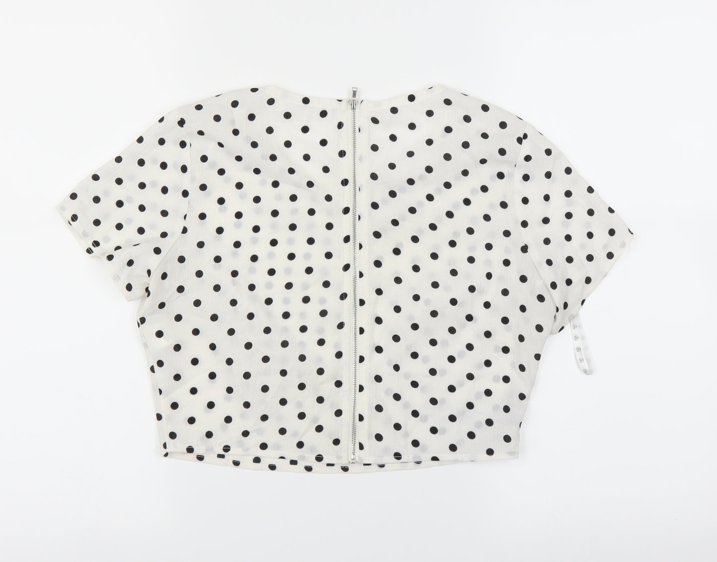 Missguided Womens White   Basic T-Shirt Size 8