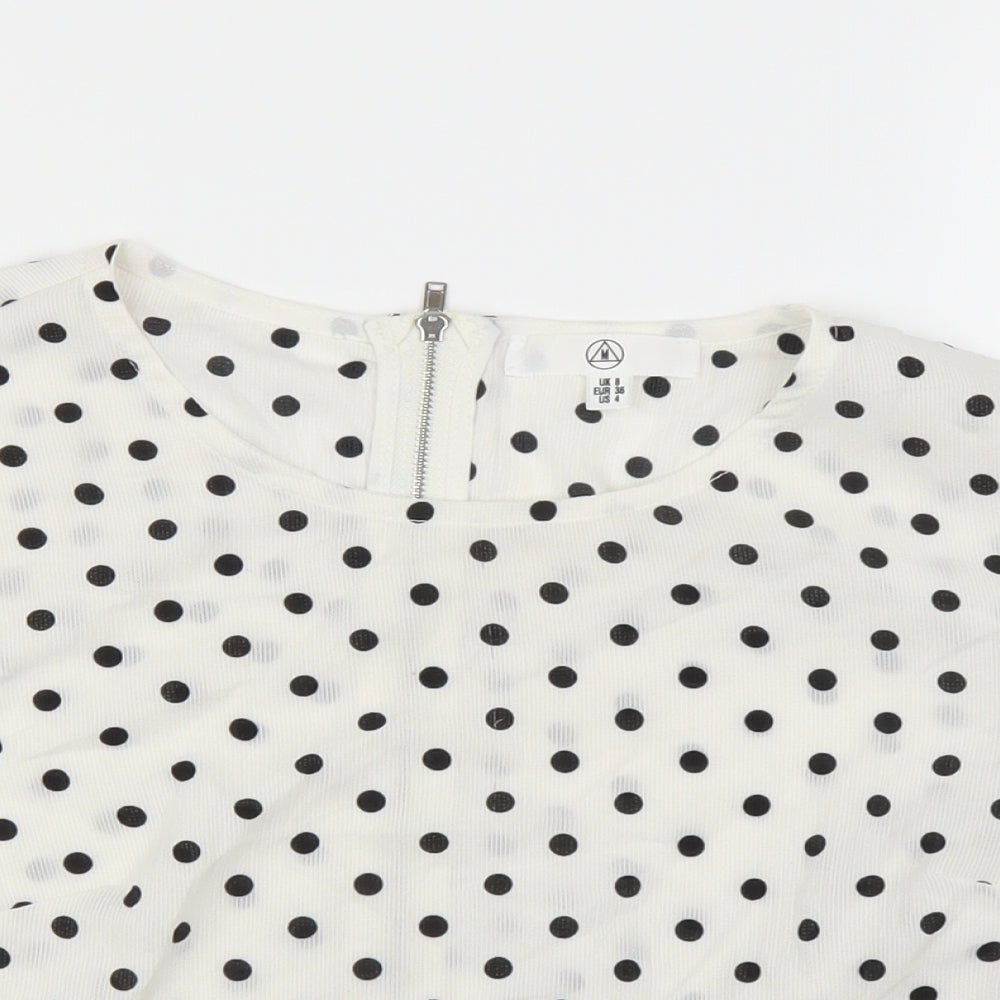 Missguided Womens White   Basic T-Shirt Size 8