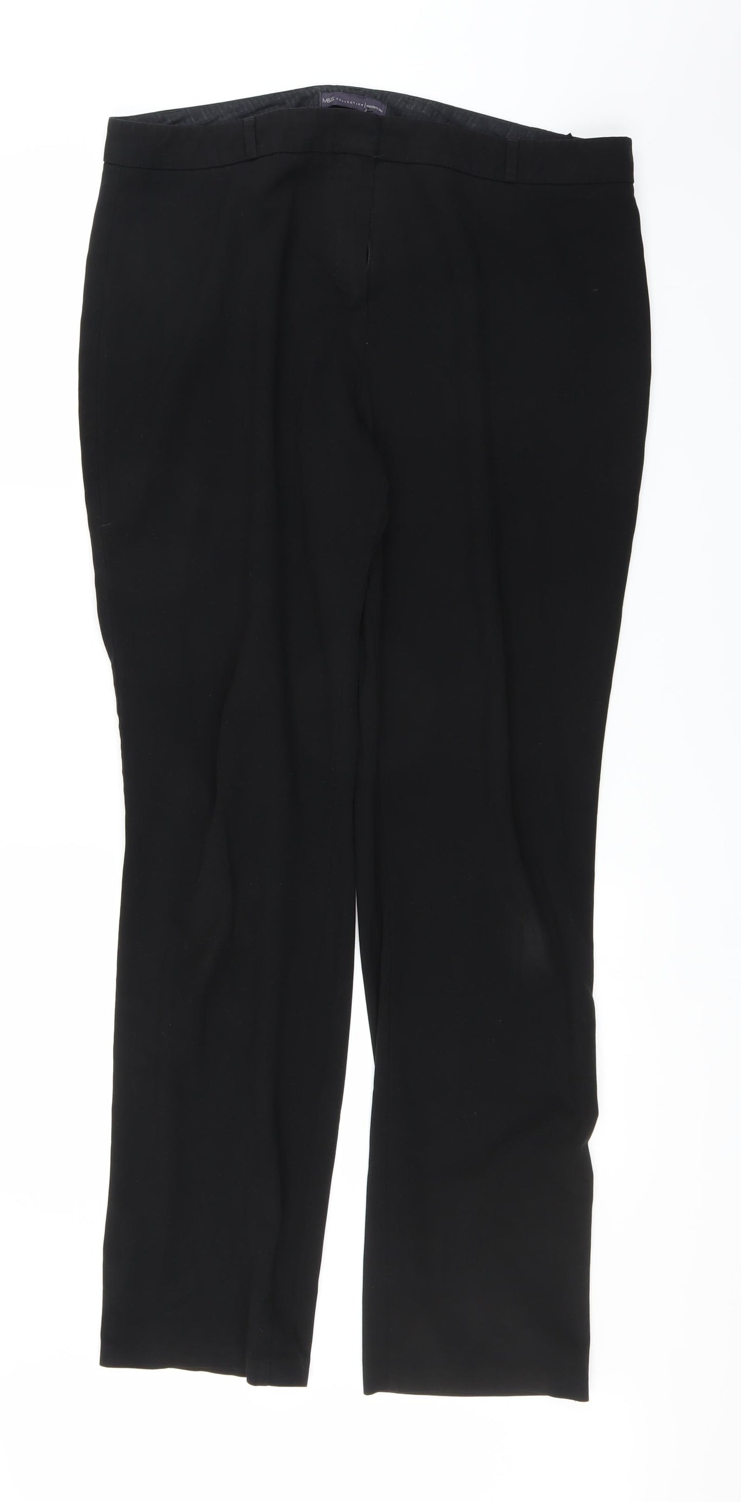 Marks and Spencer Womens Black   Trousers  Size 16 L31 in