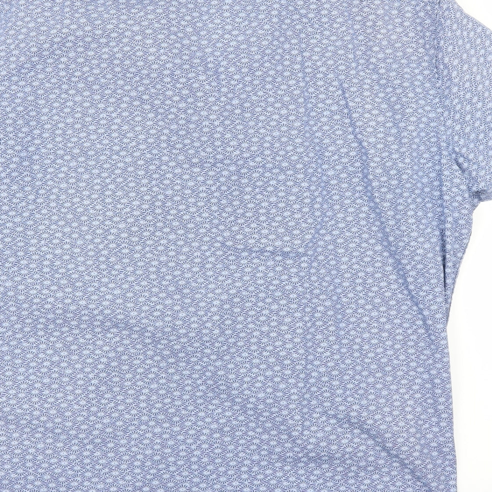 NEXT Mens Blue    Dress Shirt Size XL