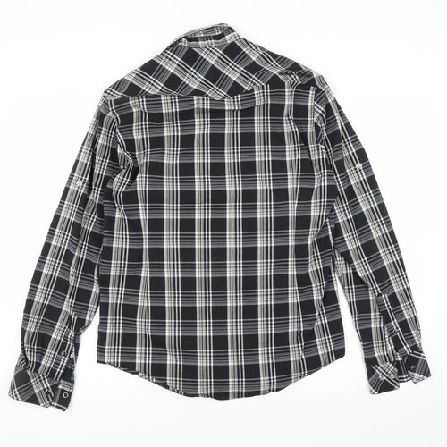 Guide London Mens Black    Dress Shirt Size L