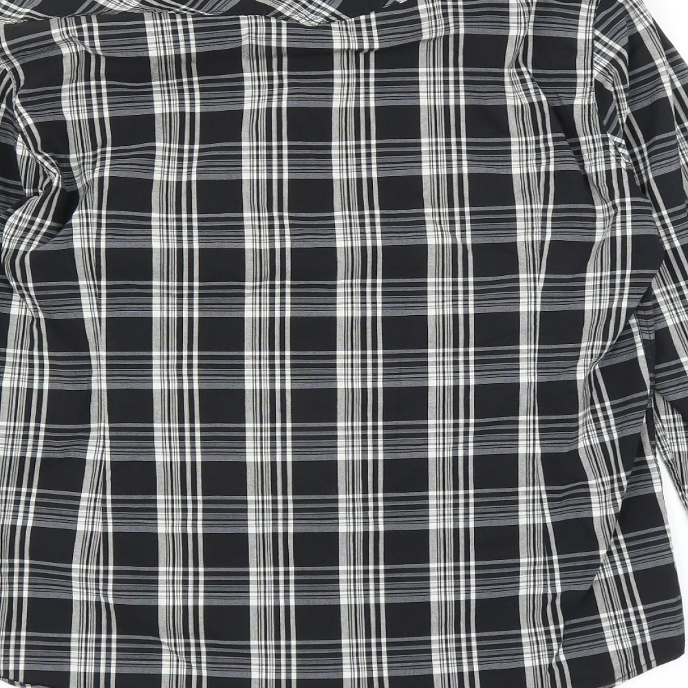 Guide London Mens Black    Dress Shirt Size L