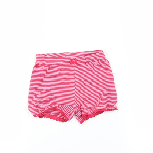 Mini Club Baby Pink Striped  Cropped Trousers Size 12-18 Months