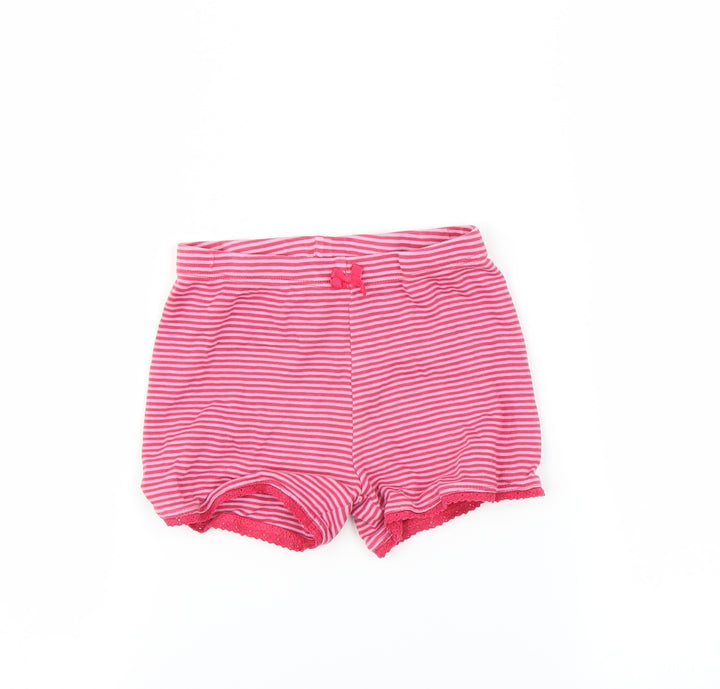 Mini Club Baby Pink Striped  Cropped Trousers Size 12-18 Months