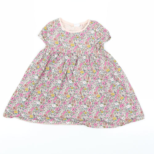 NEXT Baby Pink Floral  Fit & Flare  Size 18-24 Months