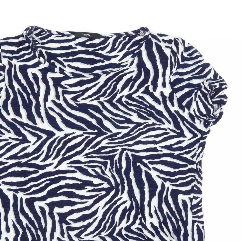 George Womens Blue   Basic T-Shirt Size 14