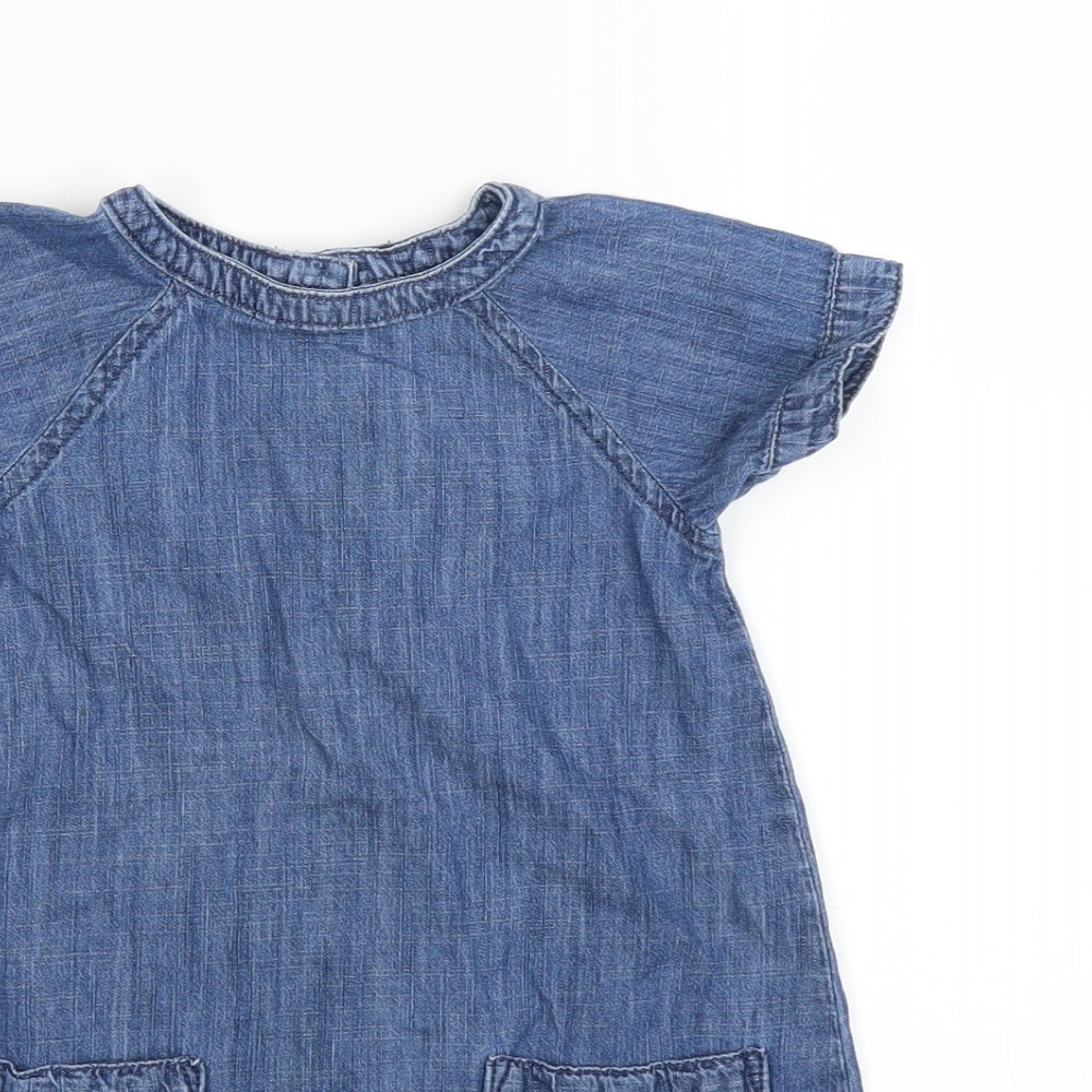 NEXT Girls Blue  Denim A-Line  Size 18-24 Months