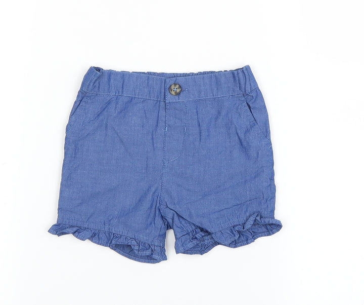 Marks and Spencer Baby Blue Cropped Trousers Size 6-9 Months