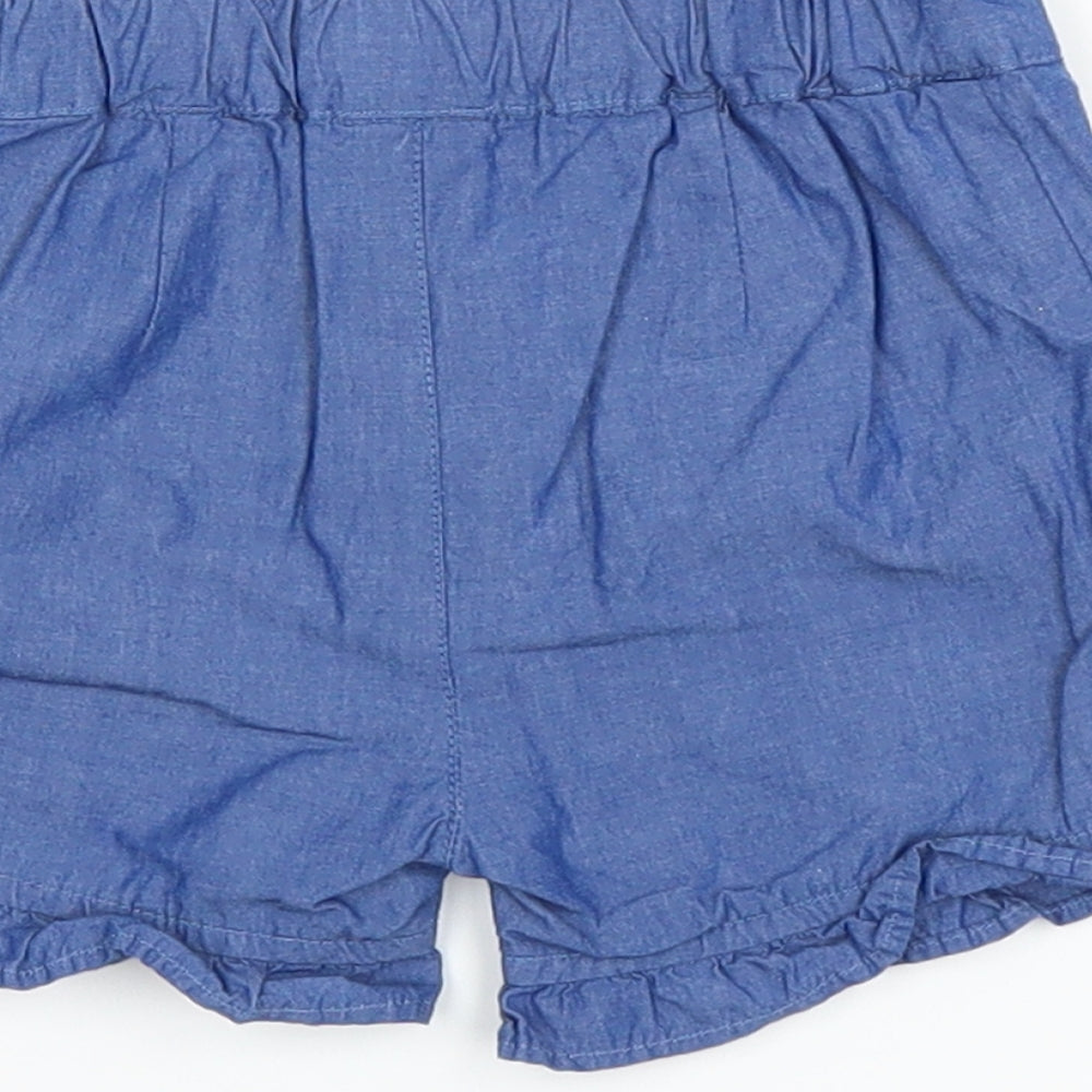 Marks and Spencer Baby Blue   Cropped Trousers Size 6-9 Months