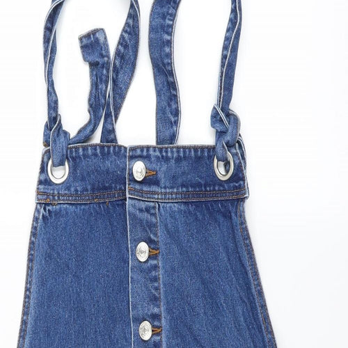 Mango Womens Blue  Denim A-Line  Size L