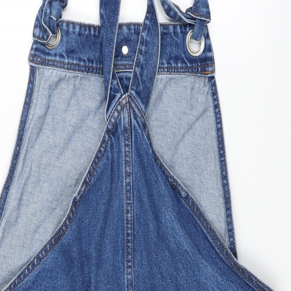 Mango Womens Blue  Denim A-Line  Size L