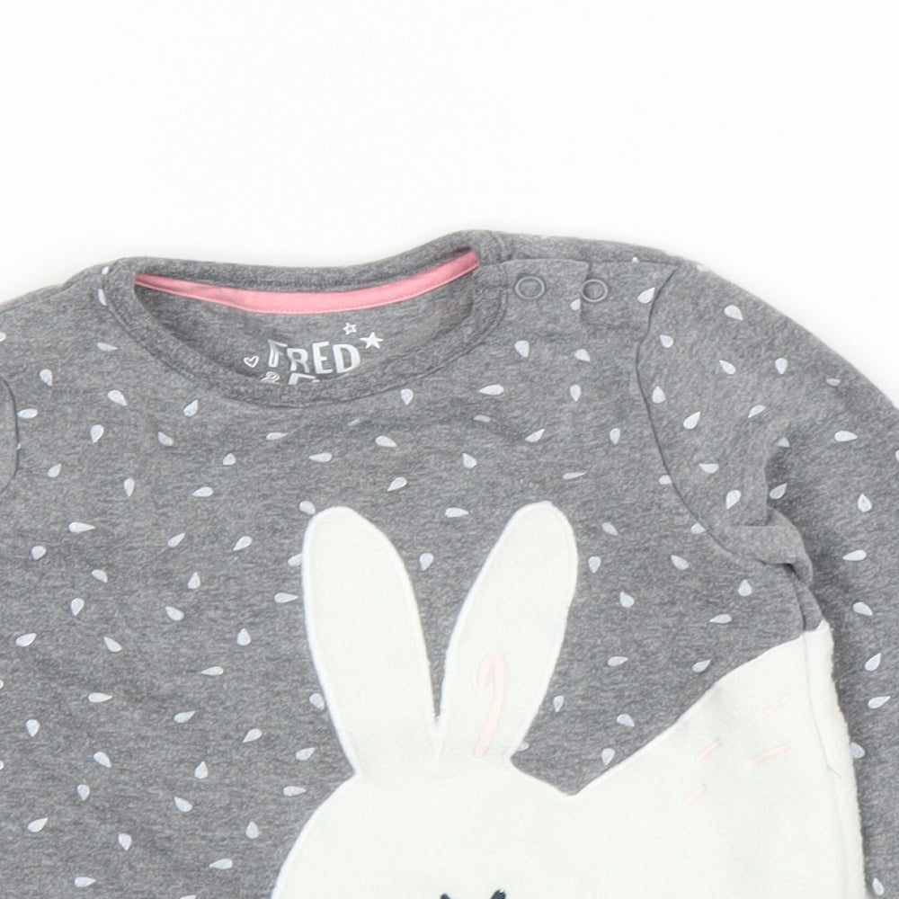 FRED&FLO Baby Grey   Pullover Jumper Size 18-24 Months