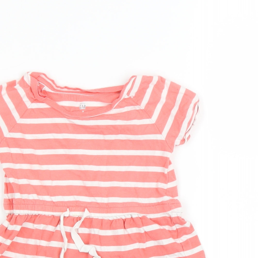 Gap Girls Pink Striped  A-Line  Size 24 Months