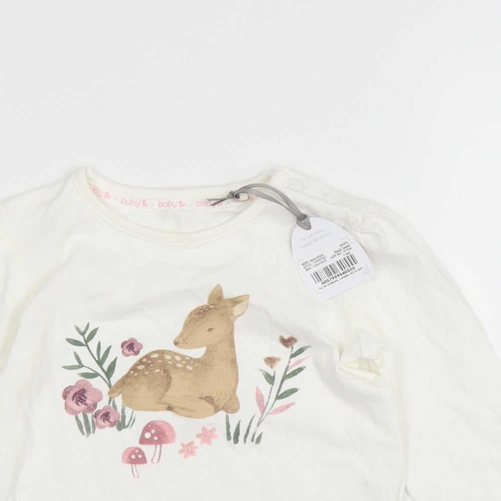 TU Baby White   Basic T-Shirt Size 18-24 Months