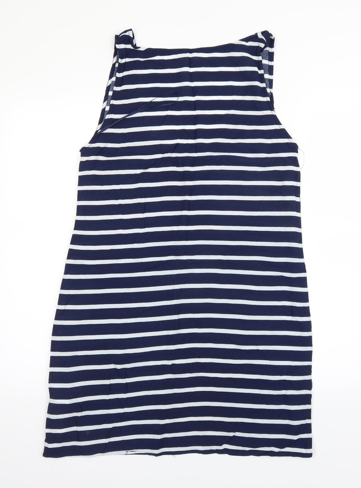 Mango Womens Blue Striped  A-Line  Size S
