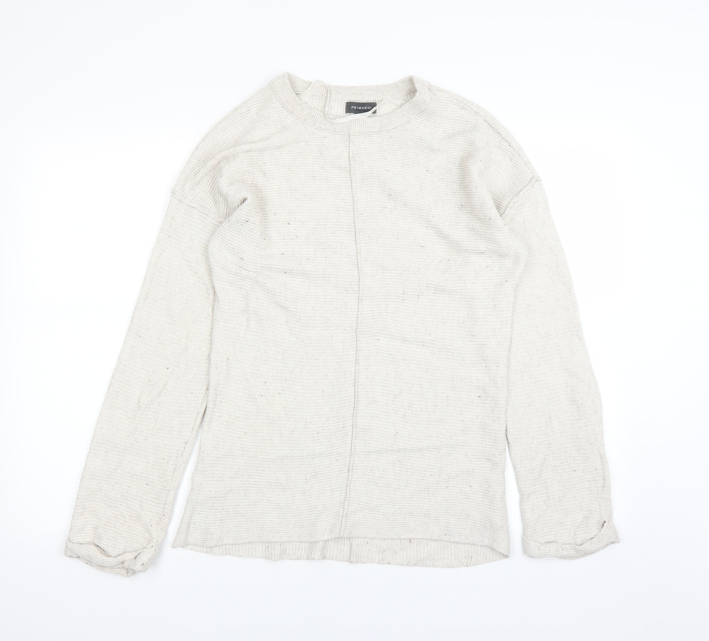 Primark Womens White   Pullover Jumper Size M