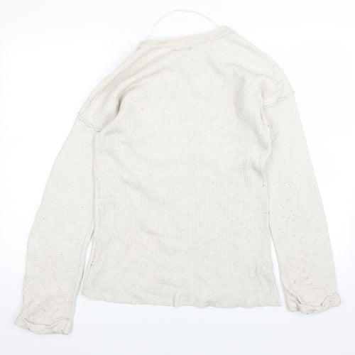 Primark Womens White   Pullover Jumper Size M