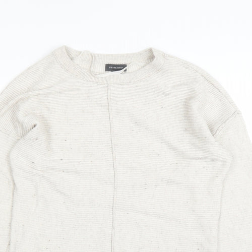 Primark Womens White   Pullover Jumper Size M
