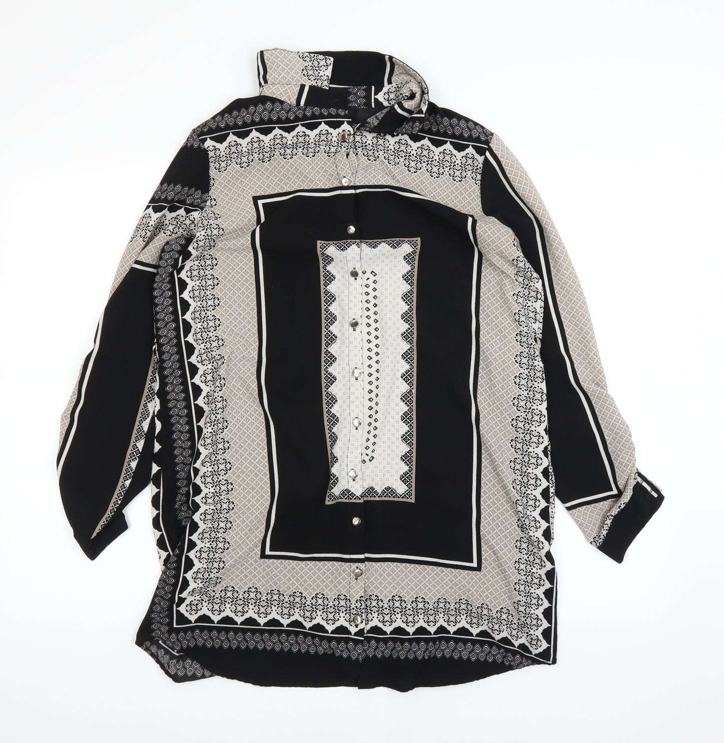 New Look Womens Black   Basic Button-Up Size 12