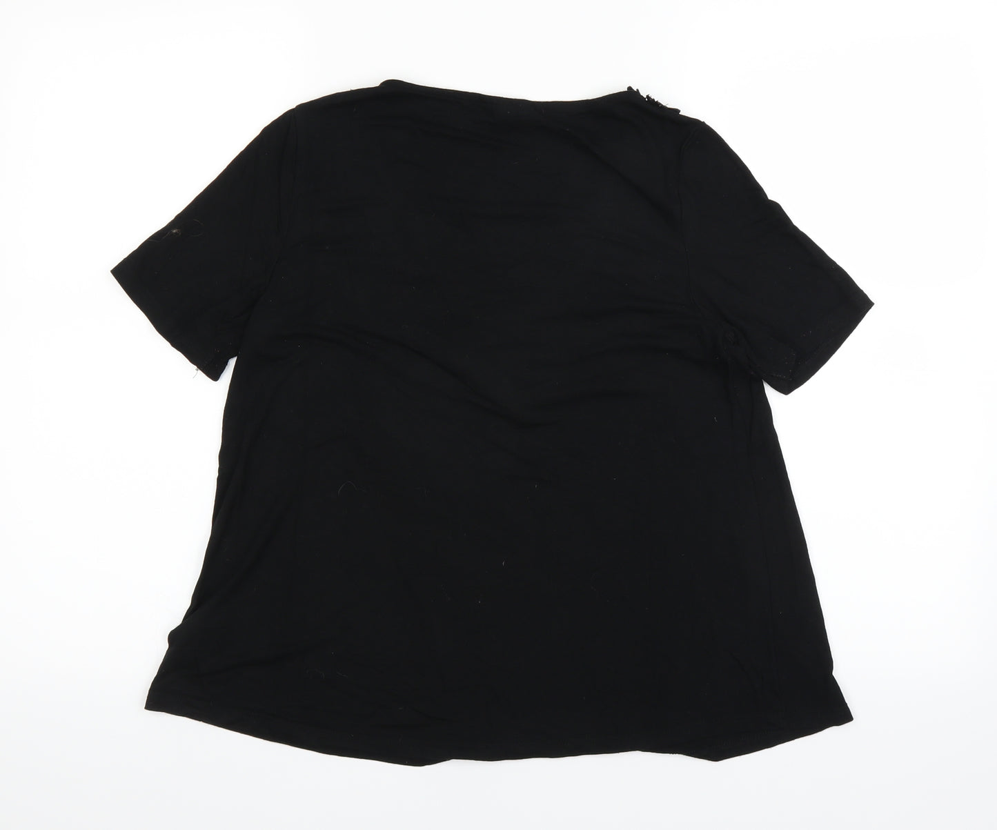 Topshop Womens Black   Basic T-Shirt Size 10