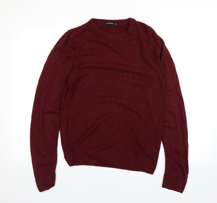 Cedar Wood State Mens Red Pullover Jumper Size M