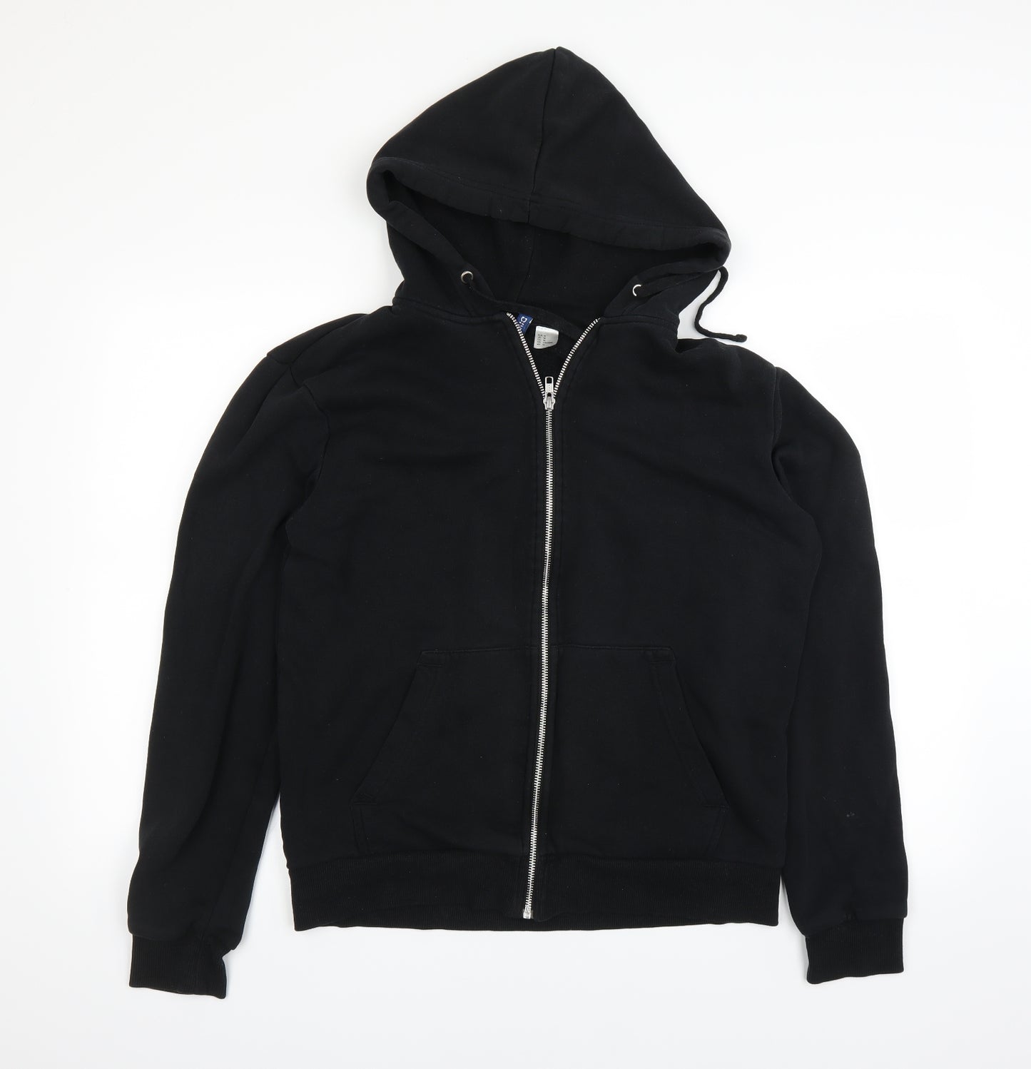 H&M Mens Black   Full Zip Hoodie Size M