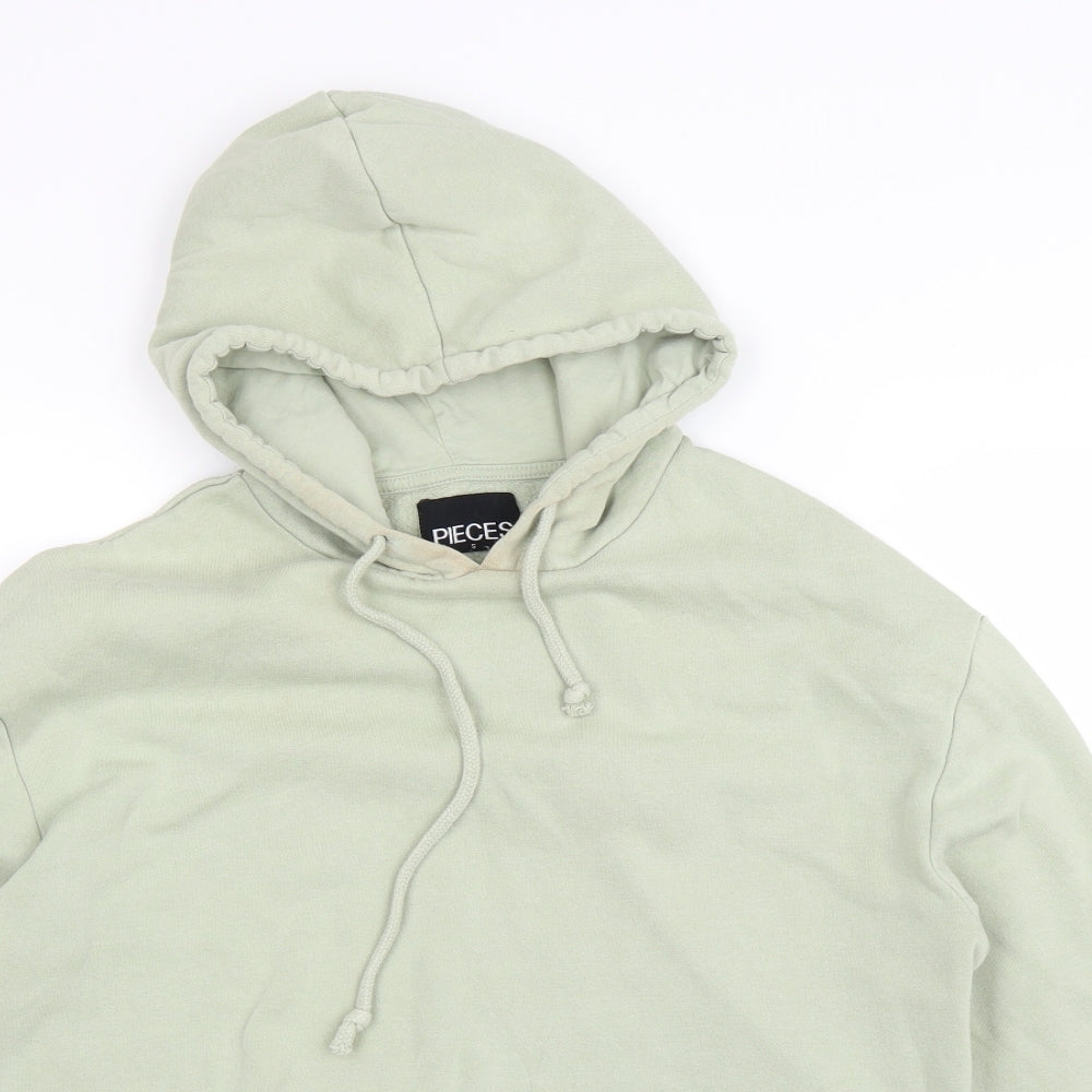 Pieces Mens Green   Pullover Hoodie Size S