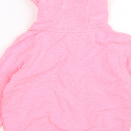 NEXT Girls Pink  Jersey Full Zip Hoodie Size 3-4 Years