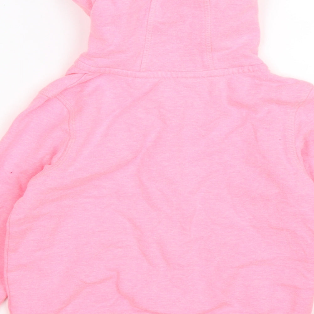 NEXT Girls Pink  Jersey Full Zip Hoodie Size 3-4 Years