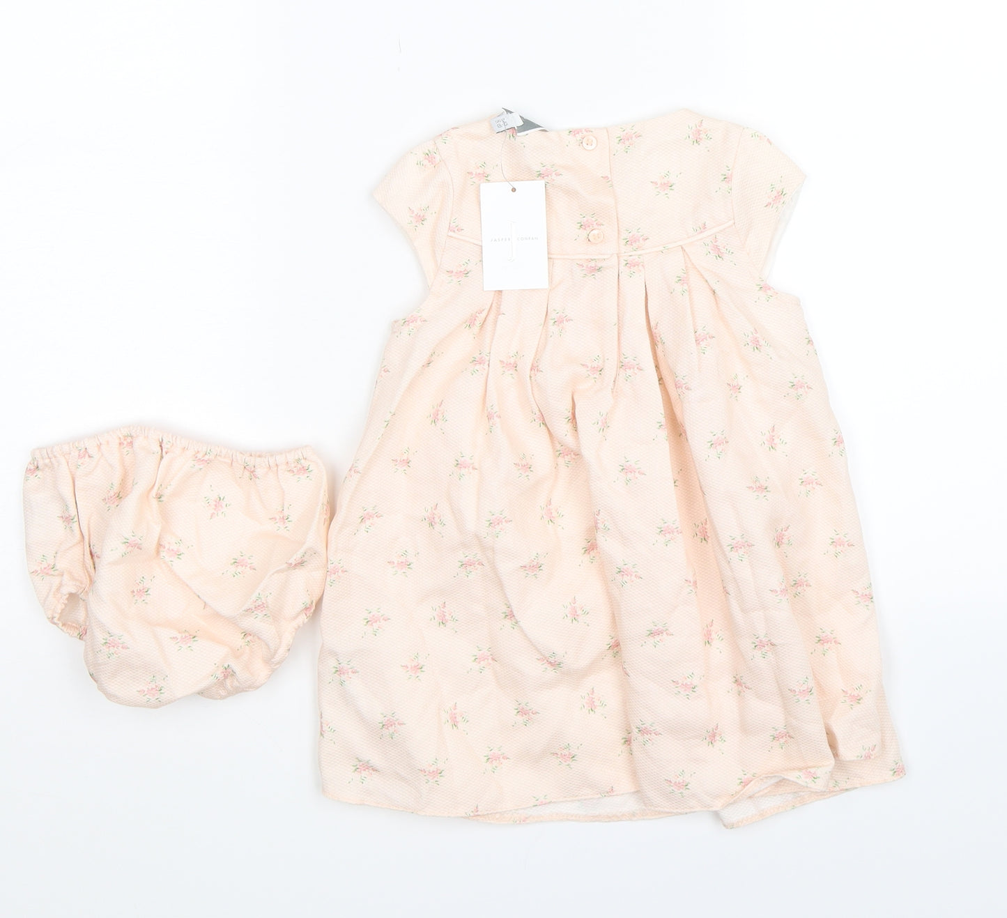 Jasper Conran Girls Pink Floral  Fit & Flare  Size 12-18 Months  - with pants