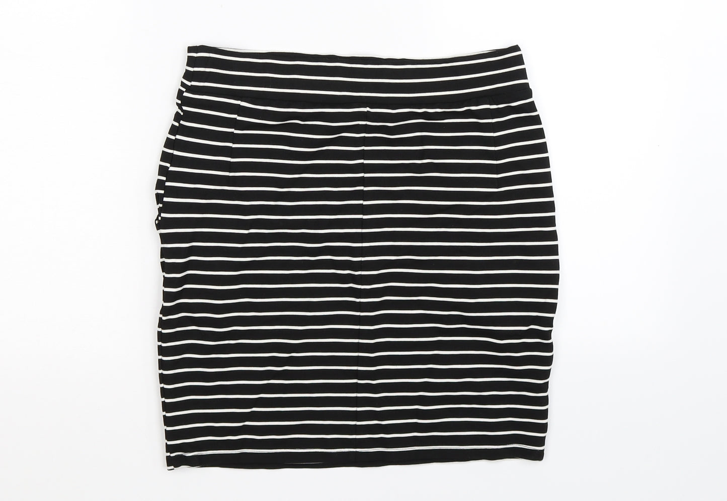 mohito Womens Black Striped  Straight & Pencil Skirt Size 8