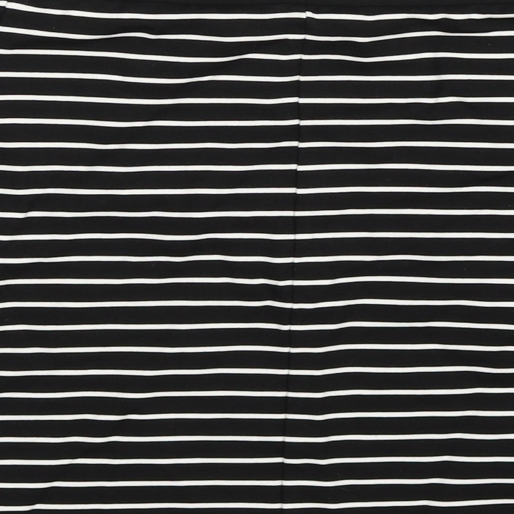 mohito Womens Black Striped  Straight & Pencil Skirt Size 8