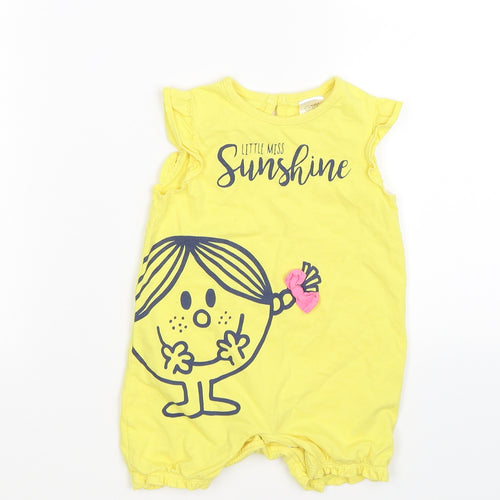 Little miss sunshine Girls Yellow   Romper Outfit/Set Size 6-9 Months  - Little Miss Sunshine
