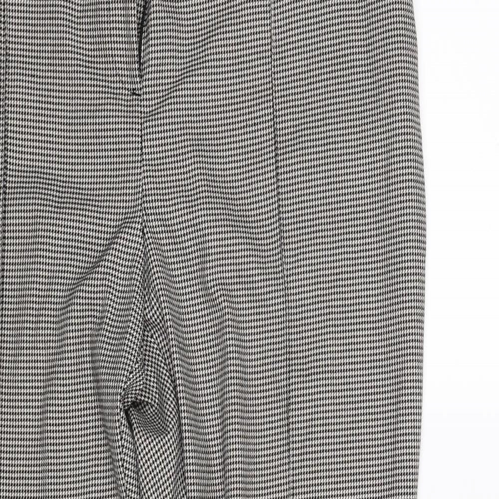 NEXT Womens Grey Striped  Trousers  Size 16 L29 in