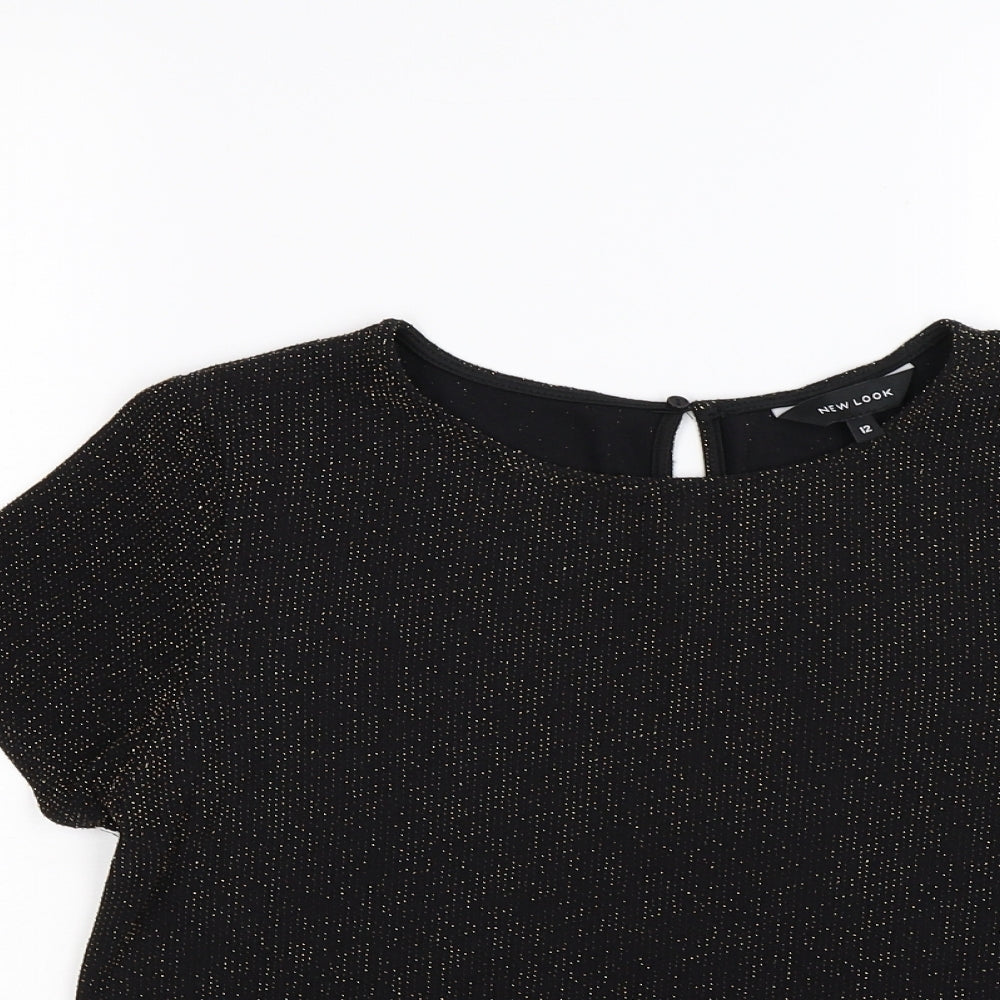 New Look Womens Black   Basic T-Shirt Size 12