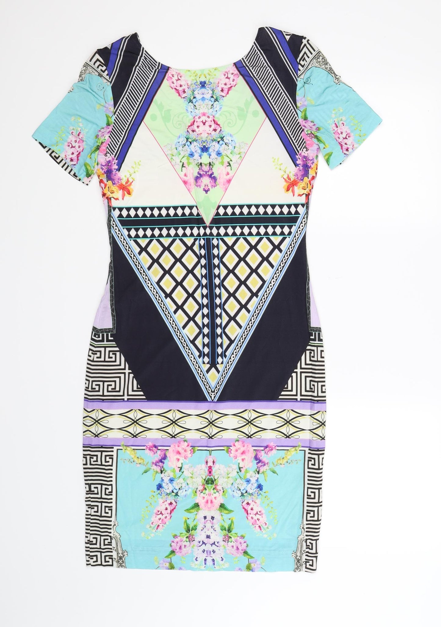 ana alcazar Womens Multicoloured Floral  Bodycon  Size 8