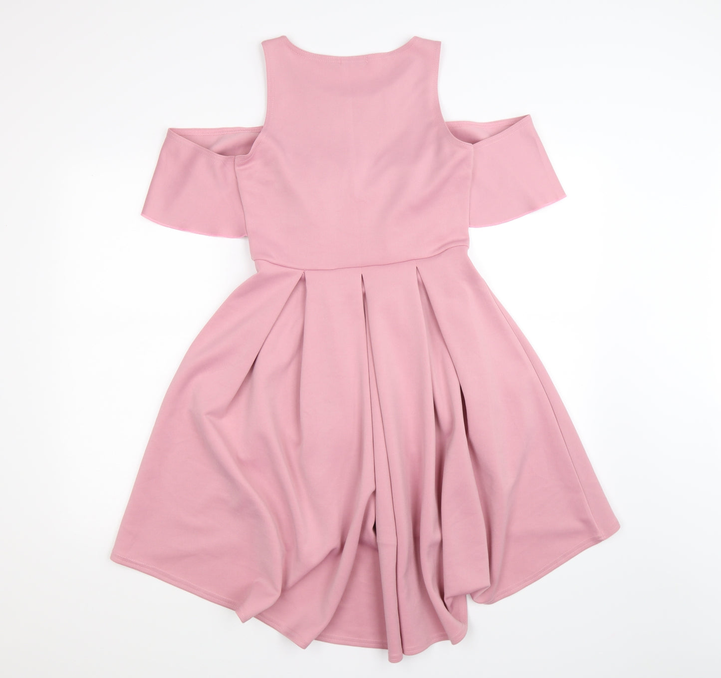 Boohoo Womens Pink  Rayon Fit & Flare  Size 12