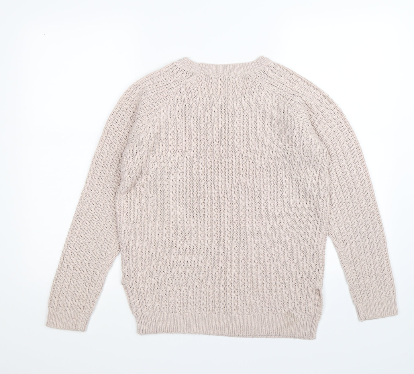 Dorothy Perkins Womens Beige  Knit Pullover Jumper Size 12