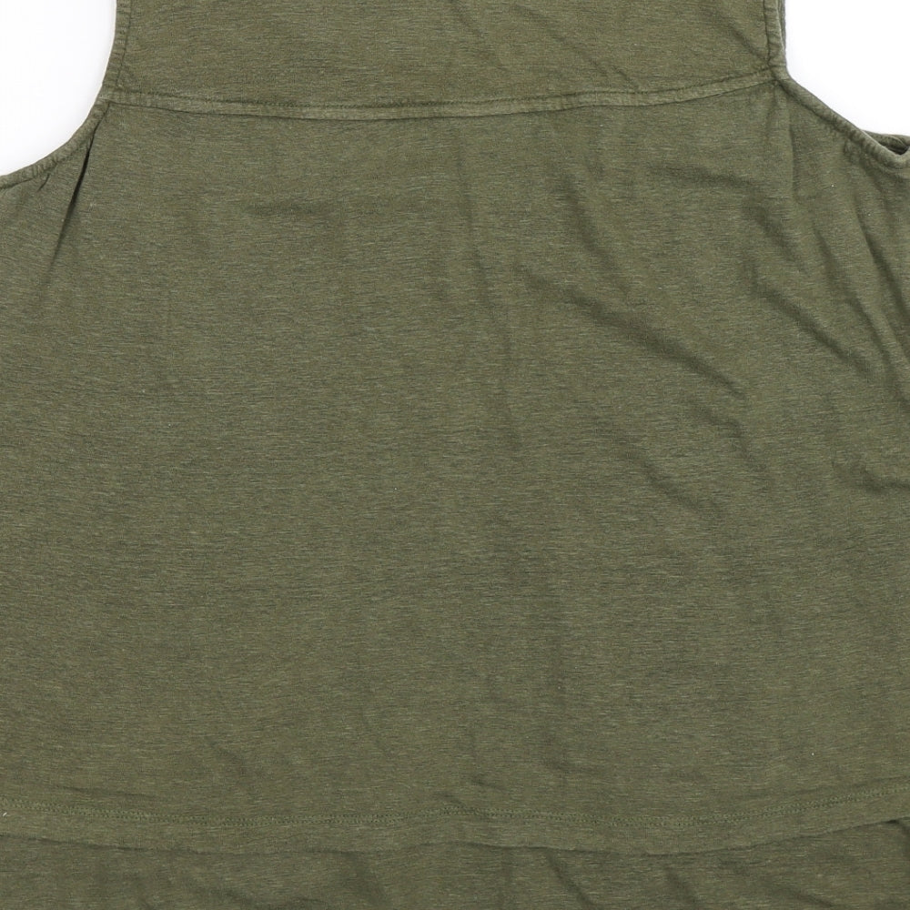 Fat Face Womens Green   Tunic T-Shirt Size 14  - layered