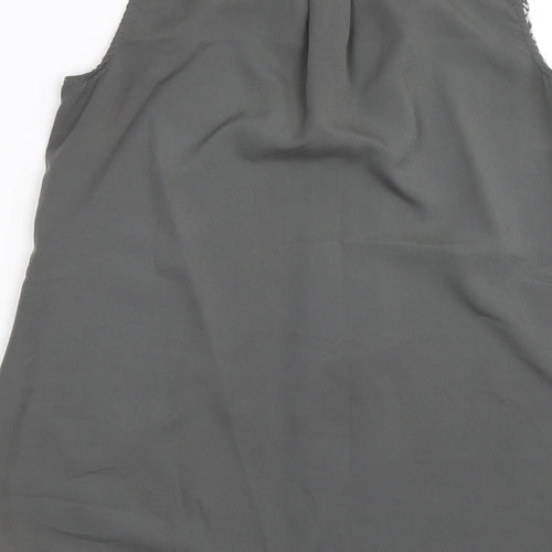 NEXT Womens Grey Striped  Tunic T-Shirt Size 14