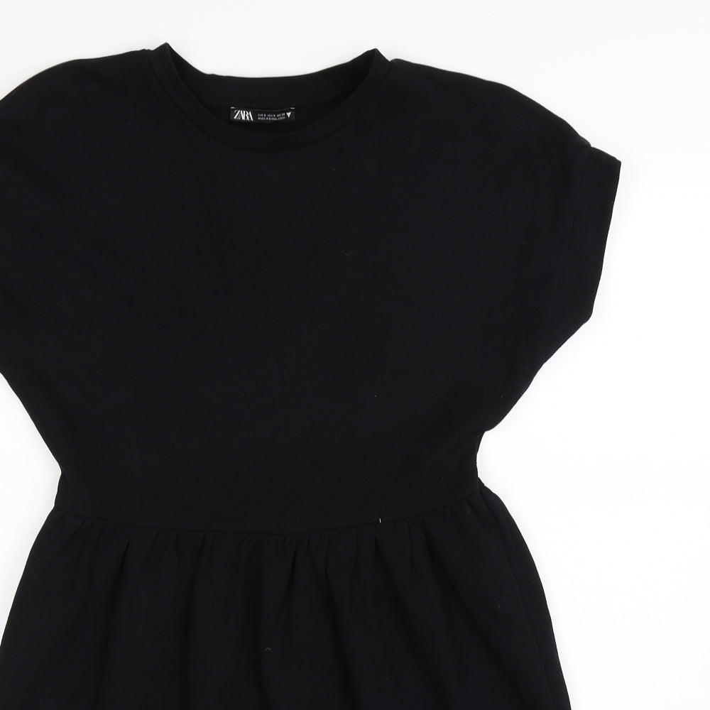 Zara Womens Black  Jersey Jacket Dress  Size S
