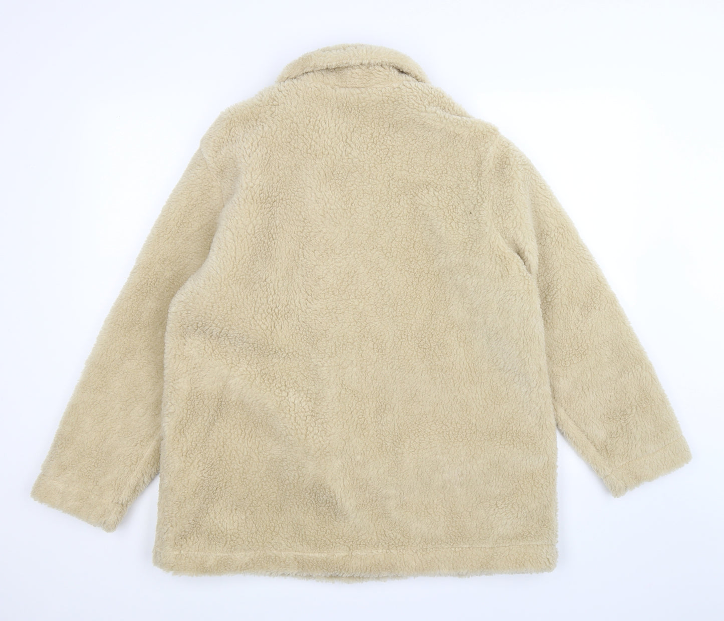 Damart Womens Beige  Fleece Overcoat Jacket Size 20