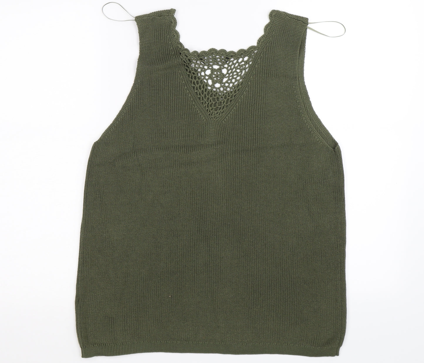 Dorothy Perkins Womens Green  Knit Basic Tank Size 16