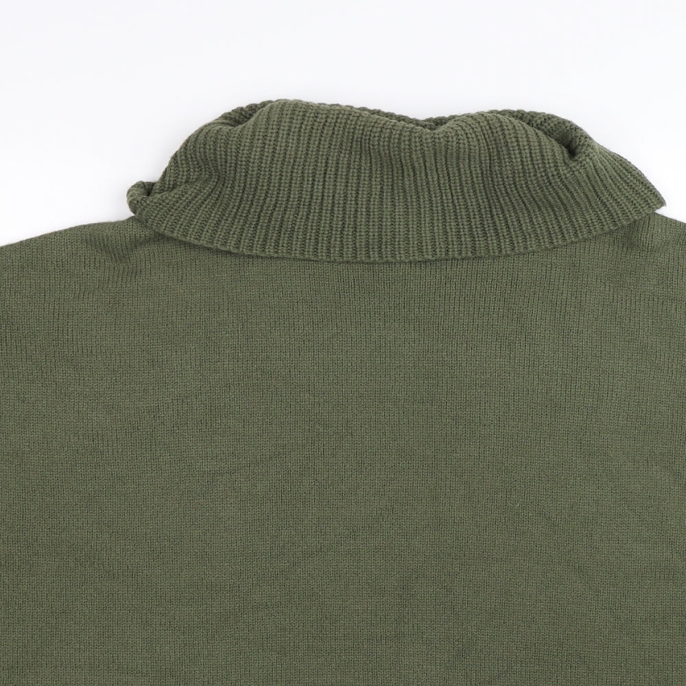 New Look Womens Green  Knit Tunic Jumper Size 12