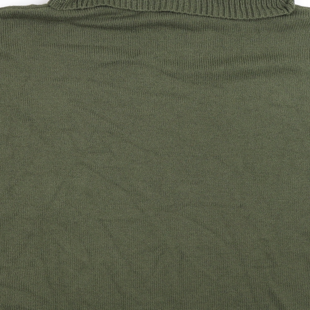 New Look Womens Green  Knit Tunic Jumper Size 12