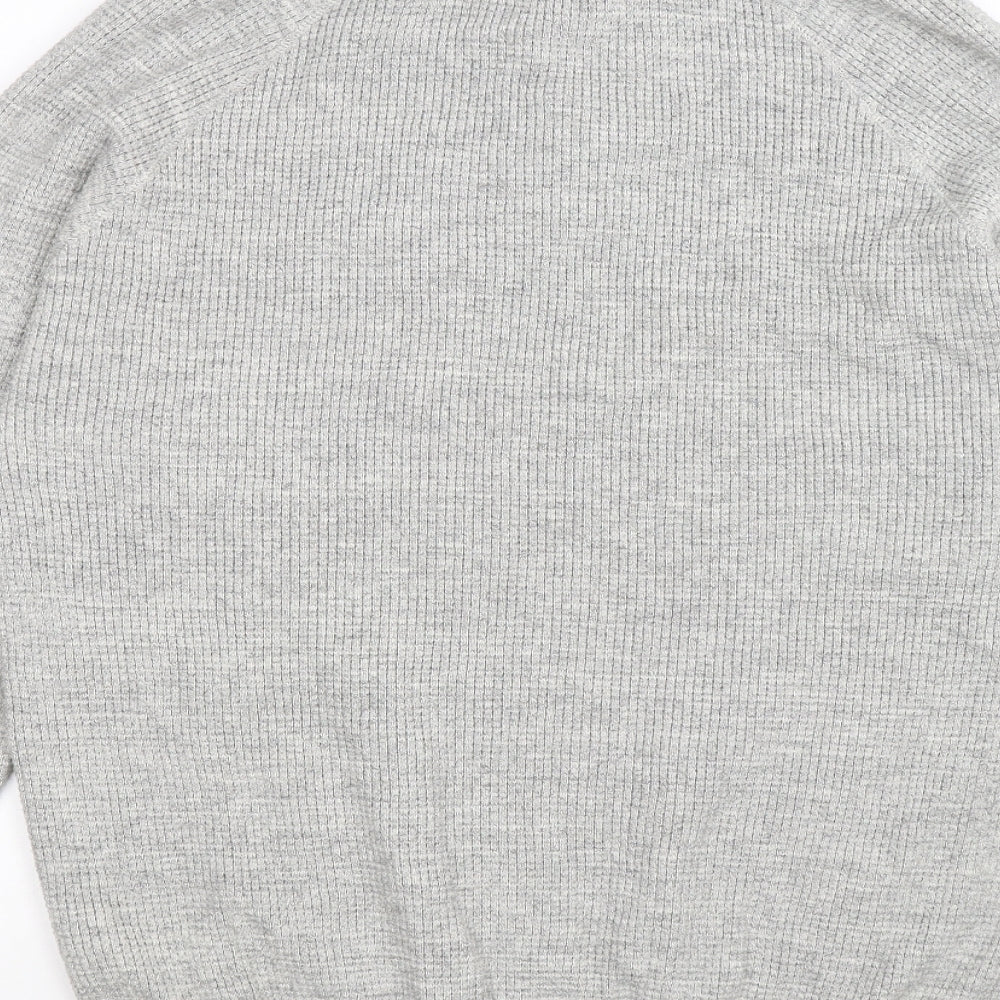 NEXT Mens Grey  Knit Pullover Jumper Size XL